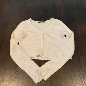 Jondie cream button down sweater